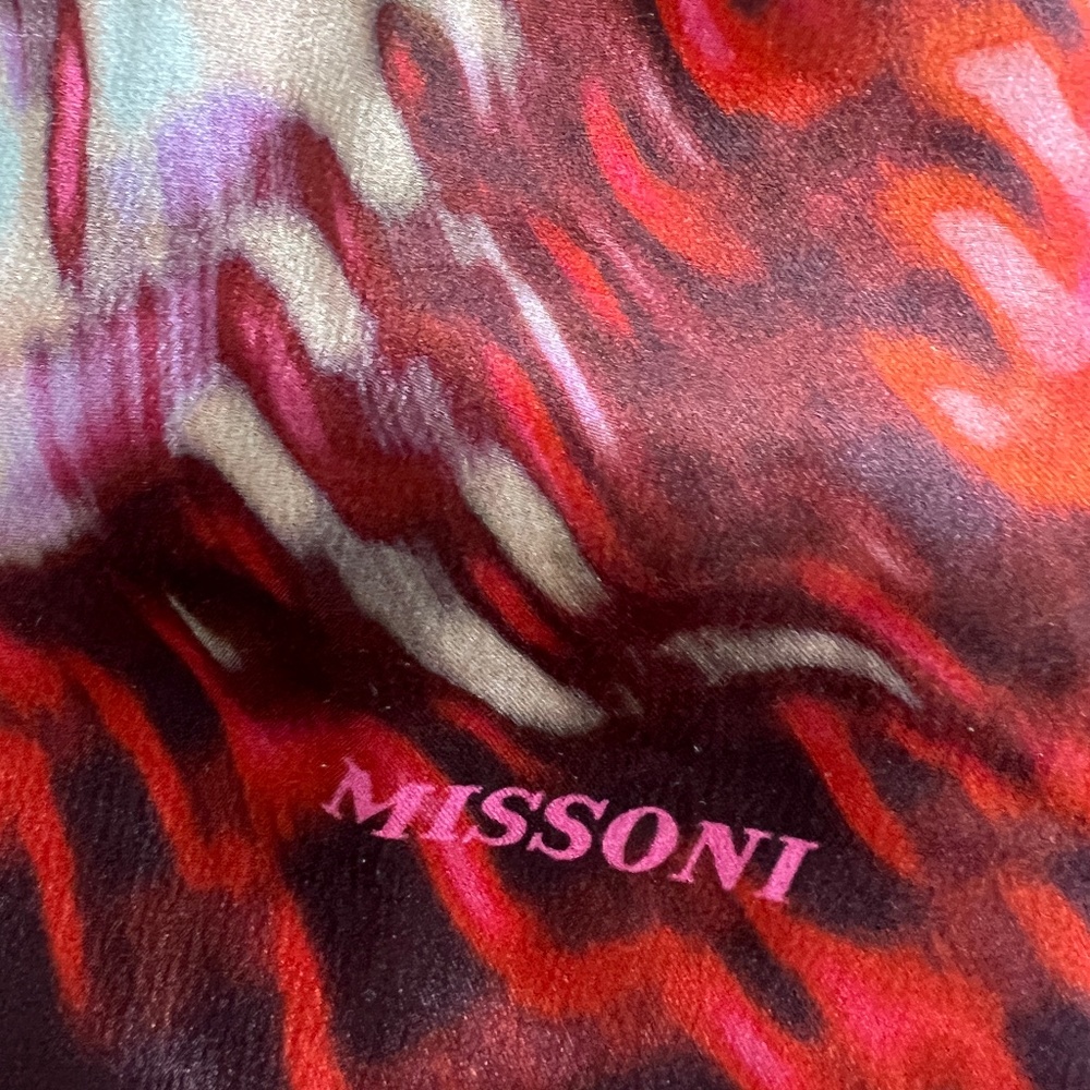 MISSONI SILK SCARF, PINK